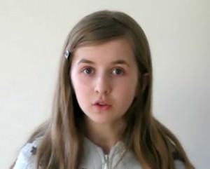 Lia, a little 12-year-old girl talks about abortion